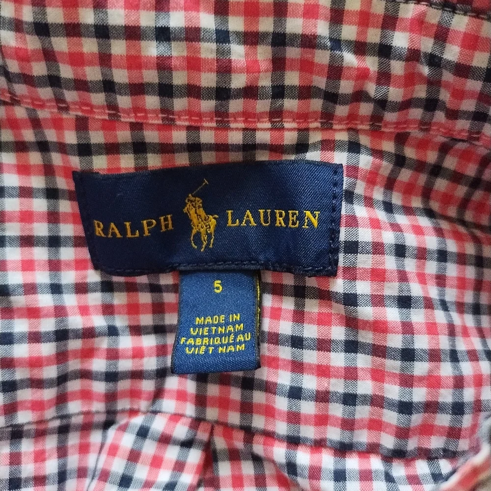 Ralph Lauren Boys Cotton Button Down Shirt Top